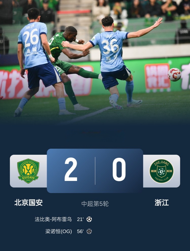 北京国安击败对手实现三连胜，全队表现抢眼的简单介绍
